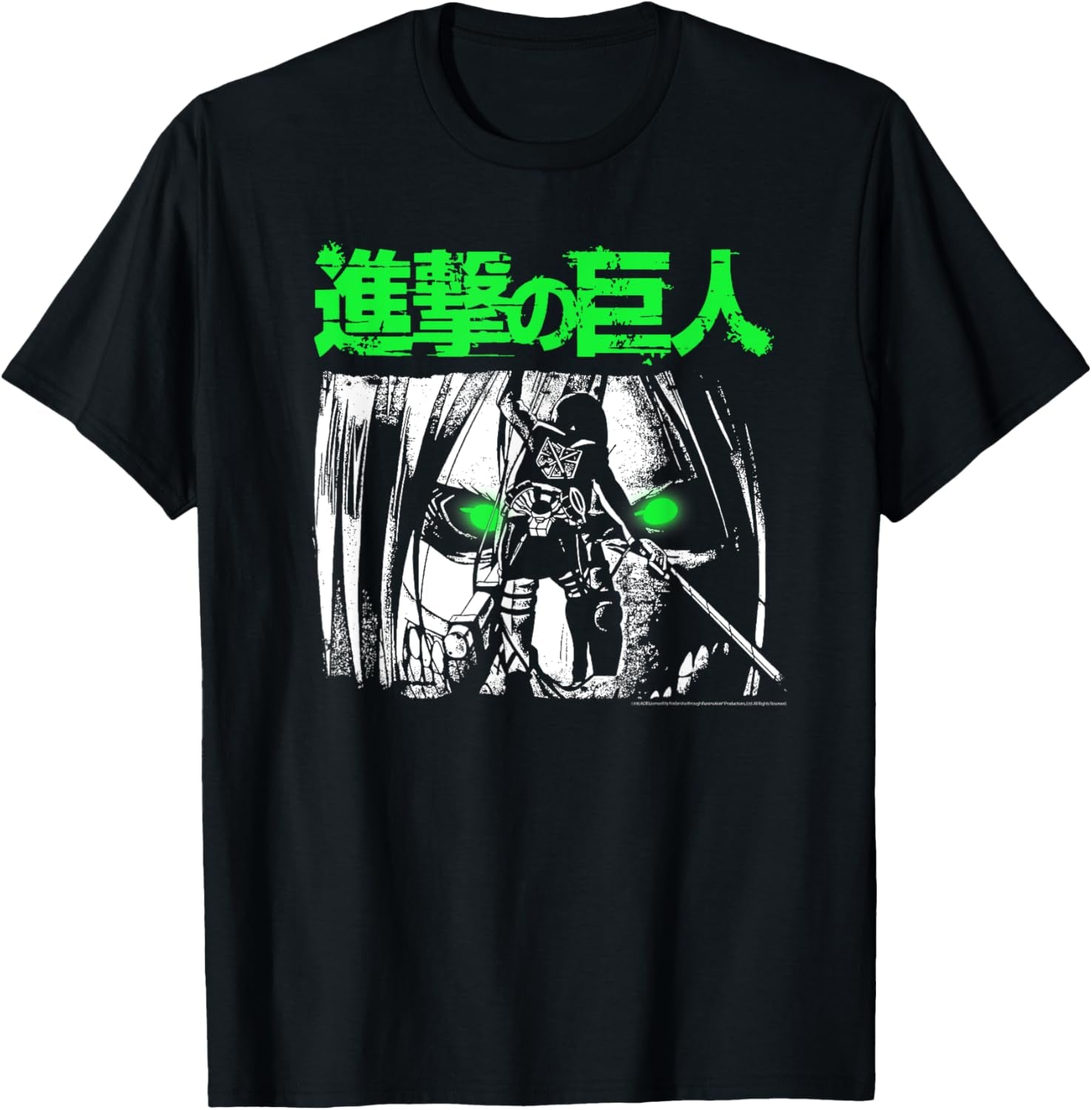 Green Eyes Titan Anime T-Shirt